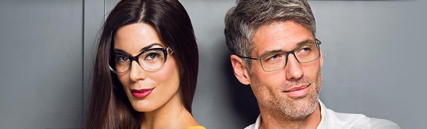 Man and Woman wearing eyeglasses