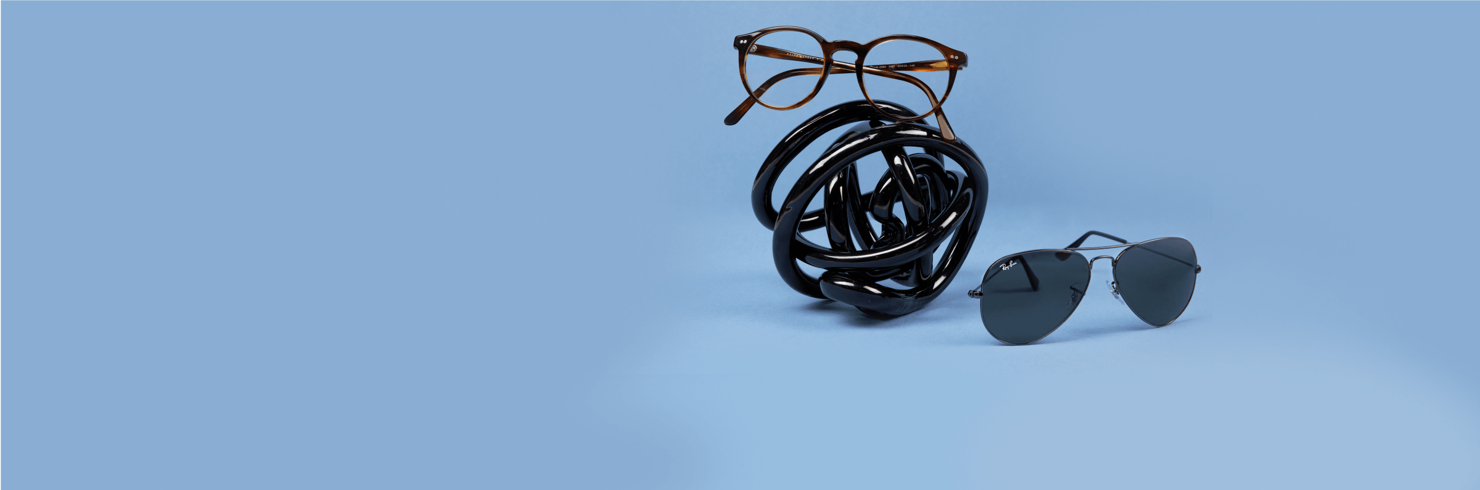 The left is wearing Polo ph2083 Eyeglasses, other is Ray-Ban rb3025 Sunglasses