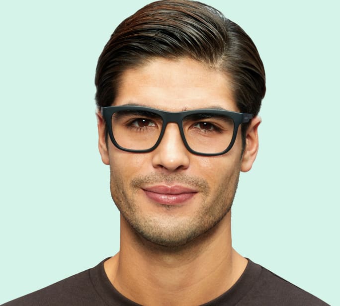 Model wearing glasses