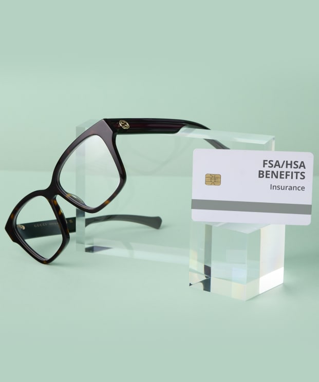 Model wearing glasses